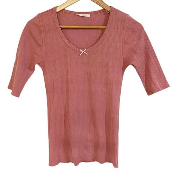 Doen Jacqueline Bon Bon Tee Shirt In Pink Small - Picture 4 of 8